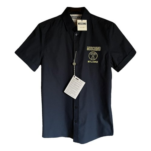Pre-owned Moschino Shirt In Navy