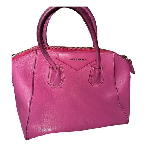 Pre-owned Givenchy Antigona Leather Handbag In Pink