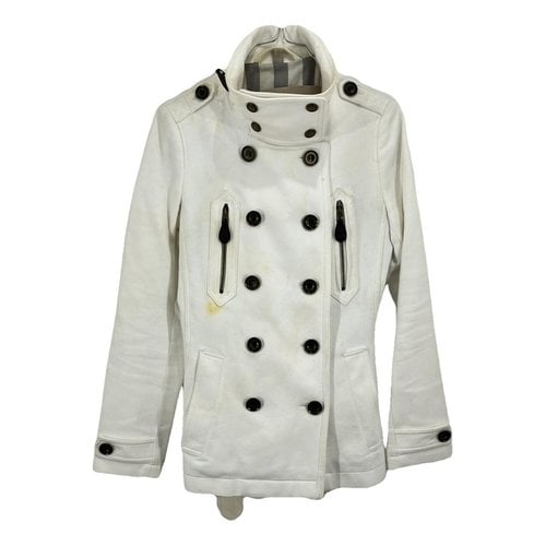 Pre-owned Burberry Dufflecoat In White