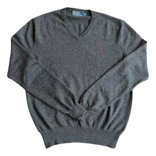 Pre-owned Polo Ralph Lauren Cashmere Pull In Anthracite