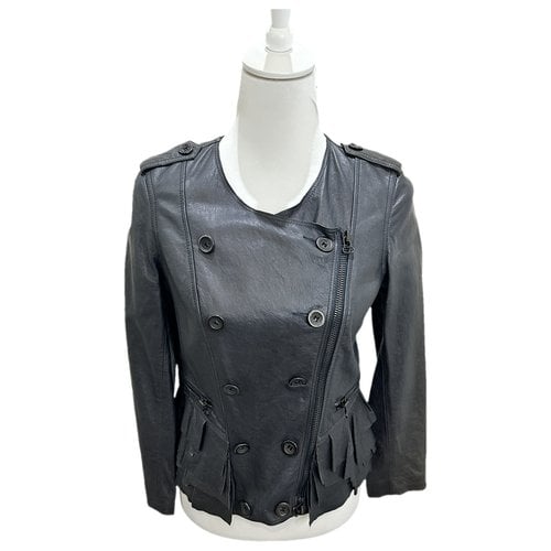 Pre-owned 3.1 Phillip Lim / フィリップ リム Leather Short Vest In Black