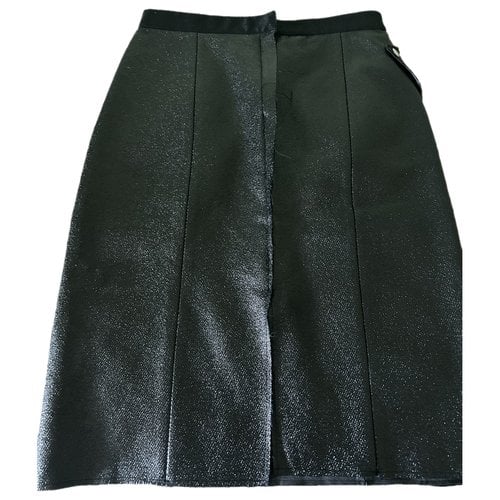 Pre-owned Golden Goose Vegan Leather Skirt In Black