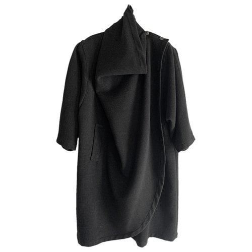 Pre-owned Enrico Coveri Wool Coat In Anthracite