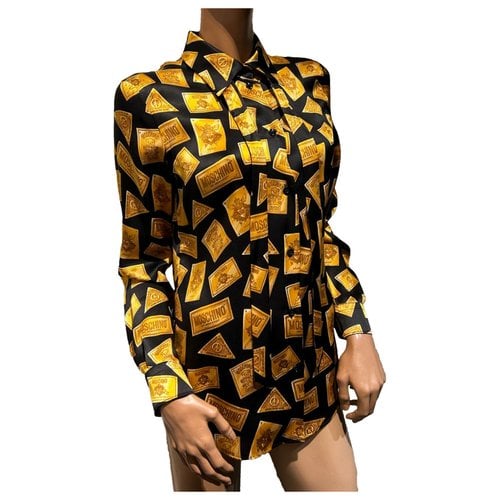 Pre-owned Moschino Silk Shirt In Black