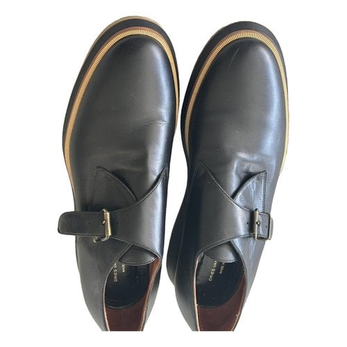 Pre-owned Dries Van Noten Leather Lace Ups In Black