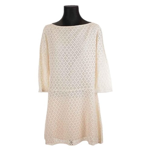 Pre-owned See By Chloé Lace Mini Dress In White
