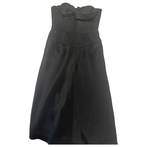 Pre-owned Alexander Wang Silk Mid-length Dress In Black