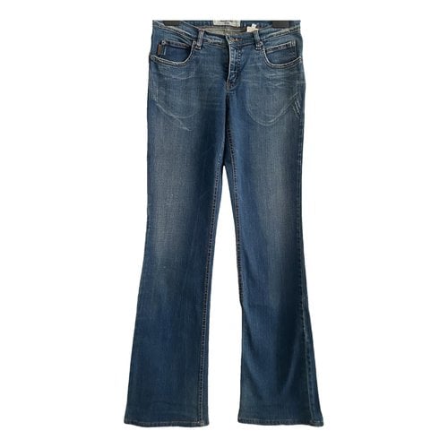 Pre-owned Moschino Bootcut Jeans In Blue