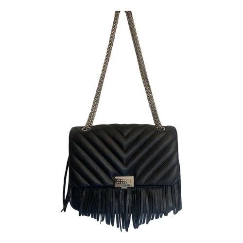 Pre-owned Claudie Pierlot Leather Handbag In Black