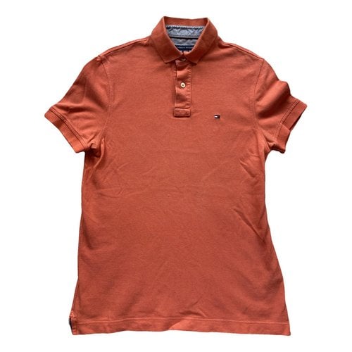 Pre-owned Tommy Hilfiger Polo Shirt In Orange