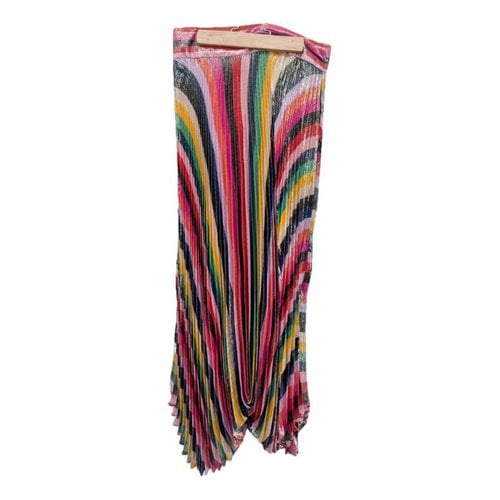 Pre-owned Alice And Olivia Silk Mid-length Skirt In Multicolour