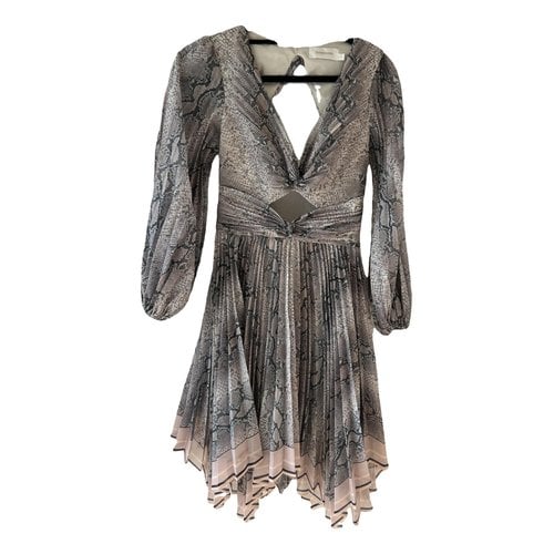 Pre-owned Zimmermann Mid-length Dress In Grey