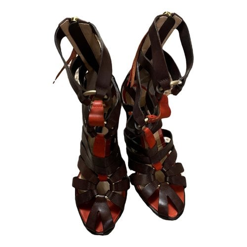 Pre-owned Paul Smith Leather Sandal In Brown