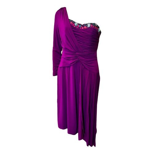 Pre-owned Maria Grazia Severi Mid-length Dress In Purple