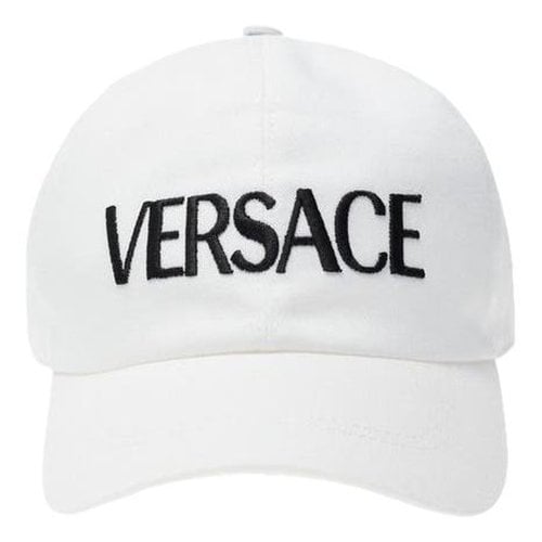 Pre-owned Versace Hat In White