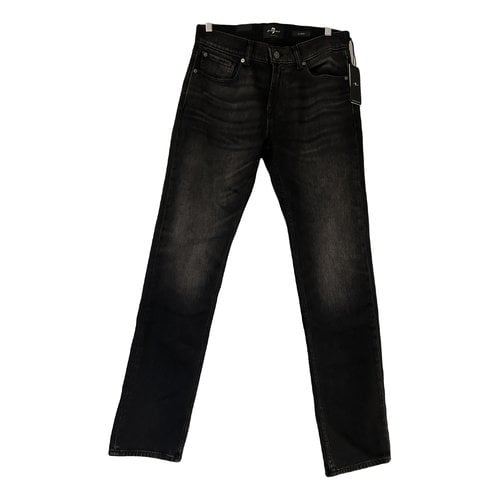 Pre-owned 7 For All Mankind Slim Jean In Anthracite