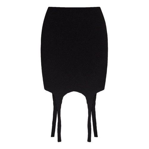 Pre-owned Balmain Mini Skirt In Black