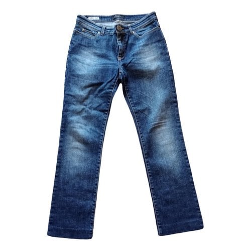 Pre-owned Max Mara Slim Jeans In Blue