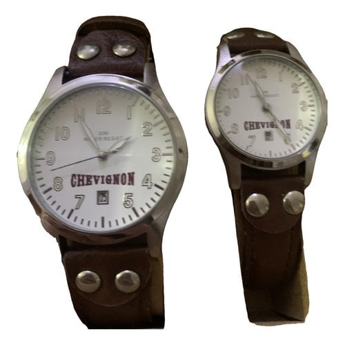 Pre-owned Chevignon Watch In Brown