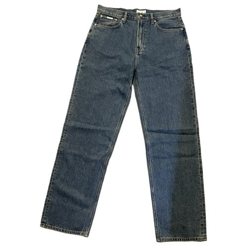Pre-owned Palace Straight Jeans In Blue