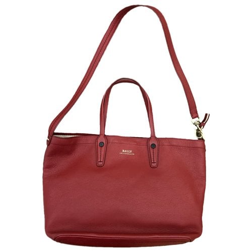 Pre-owned Bally Leather Tote In Red