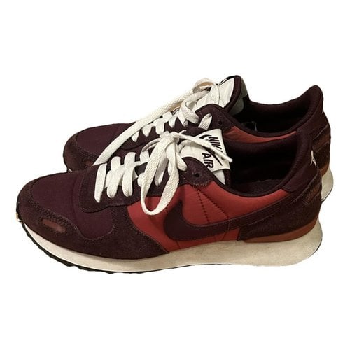 Pre-owned Nike Trainers In Burgundy