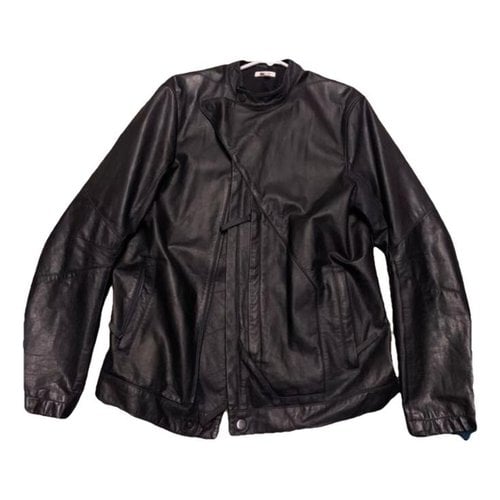 Pre-owned Helmut Lang Leather Vest In Black