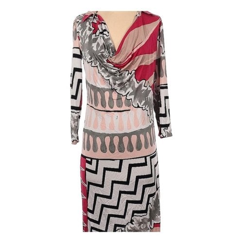 Pre-owned Emilio Pucci Silk Mid-length Dress In Multicolour