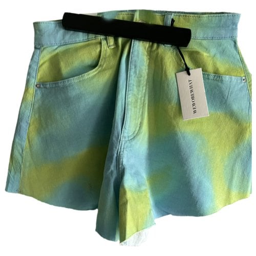Pre-owned Weworewhat Shorts In Green