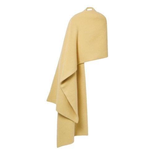 Pre-owned The Row Wool Scarf In Yellow