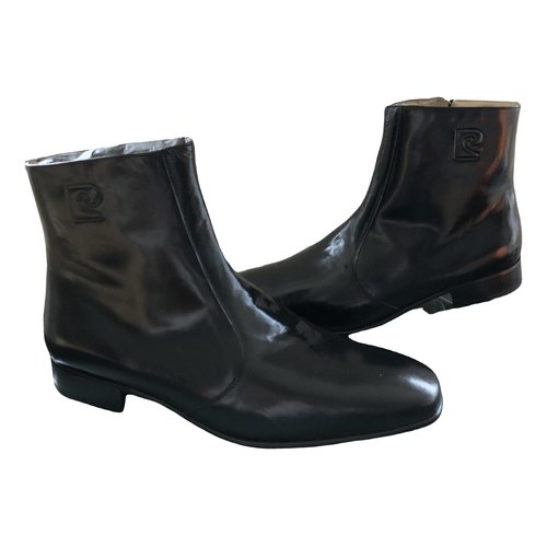 Pre-owned Pierre Cardin Leather Boots In Black