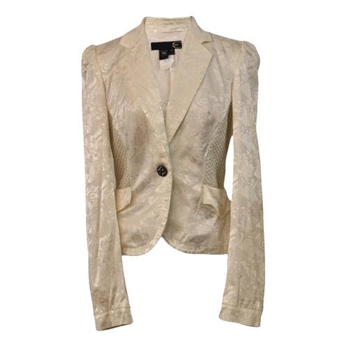 Pre-owned Just Cavalli Cashmere Blazer In Blue