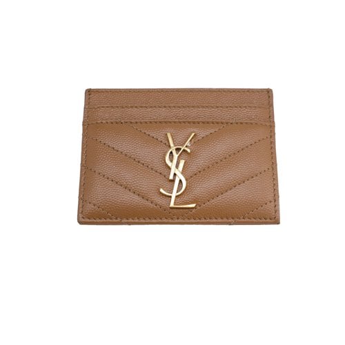 Pre-owned Saint Laurent Leather Purse In Brown