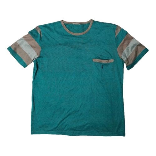 Pre-owned Saint Laurent T-shirt In Turquoise