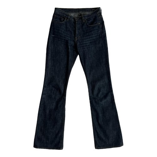 Pre-owned Miu Miu Bootcut Jeans In Blue