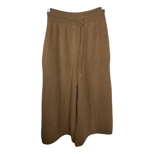 Pre-owned Celine Cashmere Short Pants In Camel