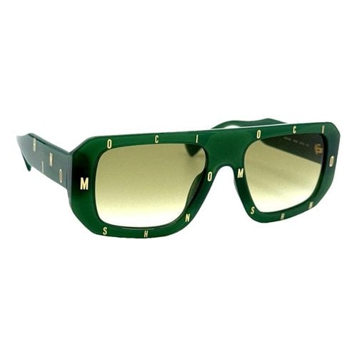 Pre-owned Moschino Sunglasses In Green