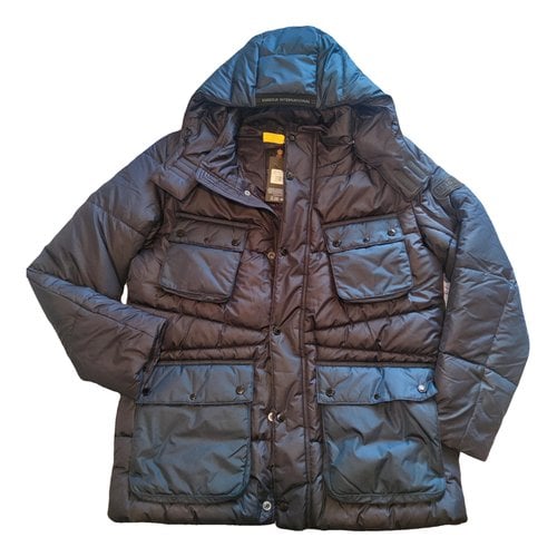 Pre-owned Barbour Parka In Navy