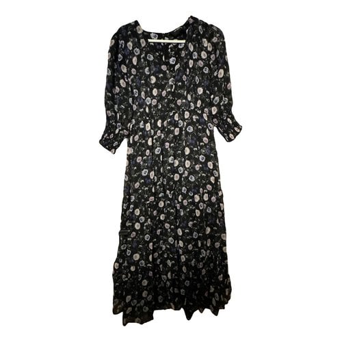 Pre-owned The Kooples Spring Summer 2019 Maxi Dress In Black