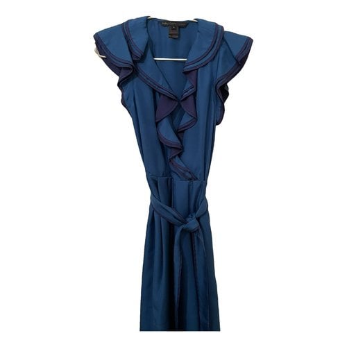 Pre-owned Marc By Marc Jacobs Silk Mini Dress In Blue