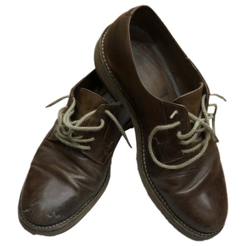 Pre-owned Brunello Cucinelli Leather Lace Ups In Brown