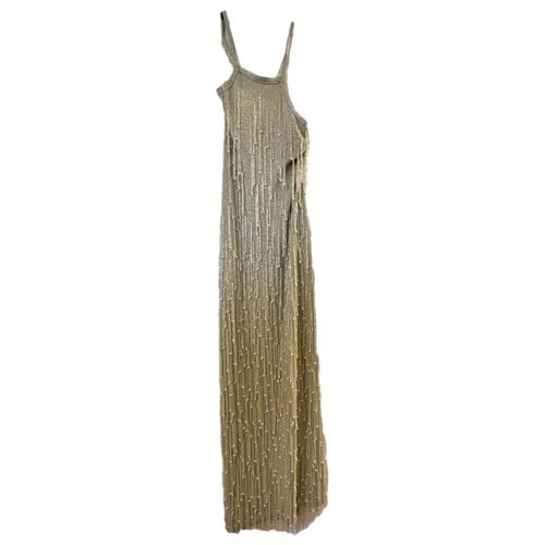 Pre-owned Cult Maxi Dress In Gold