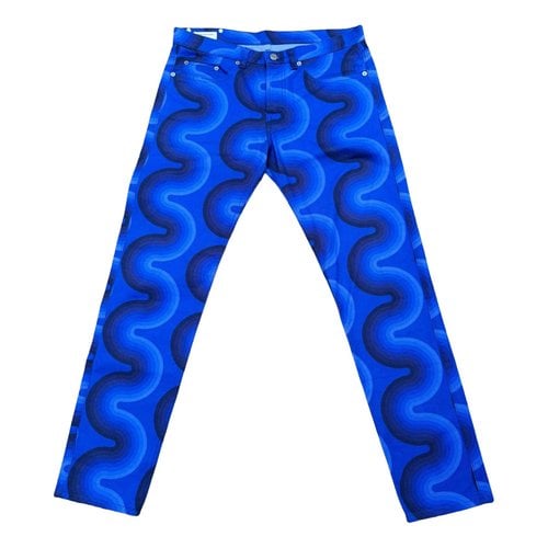 Pre-owned Dries Van Noten Slim Jean In Blue