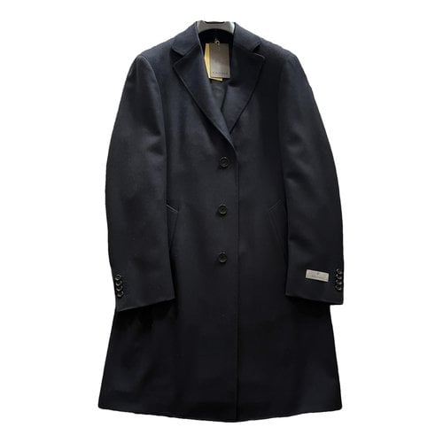 Pre-owned Canali Wool Coat In Blue