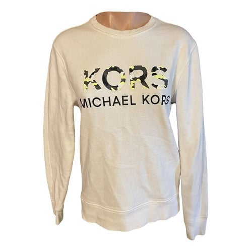 Pre-owned Michael Kors Sweatshirt In White