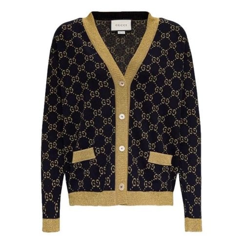 Pre-owned Gucci Cardigan In Blue