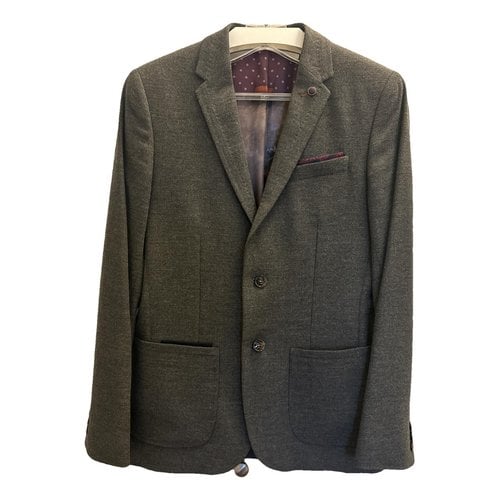 Pre-owned Ted Baker Wool Jacket In Grey