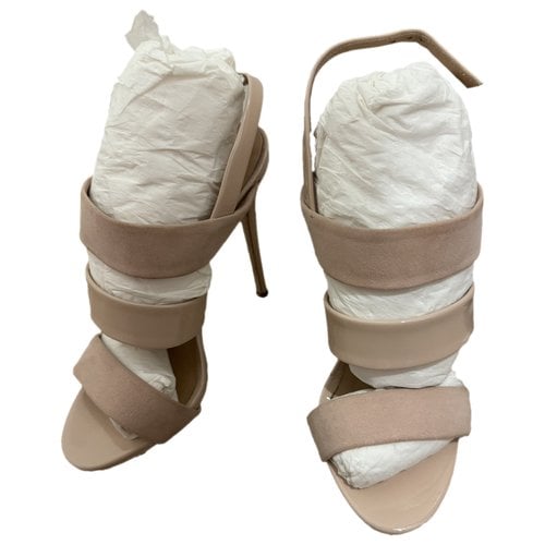 Pre-owned Giuseppe Zanotti Leather Sandals In Pink