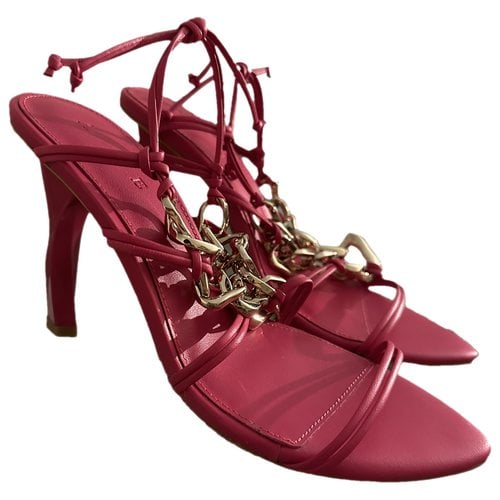 Pre-owned Aje Leather Heels In Pink