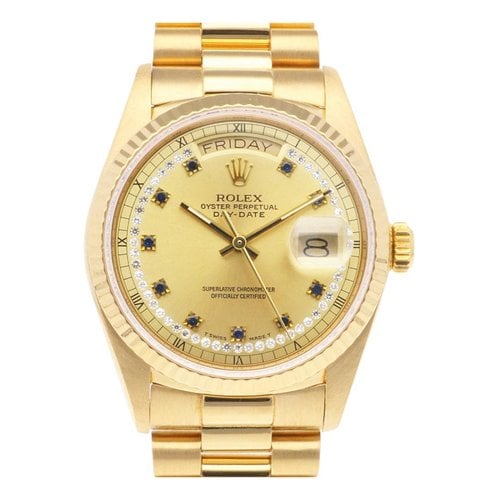 Pre-owned Rolex Day-date 36mm Yellow Gold Watch